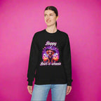 Halloween mini dachshund sweatshirt featuring Roxy Roo in a witch hat. Cozy playful plus size friendly. Available 9