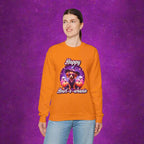 Halloween mini dachshund sweatshirt featuring Roxy Roo in a witch hat. Cozy playful plus size friendly. Available 9