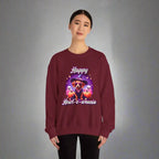 Halloween mini dachshund sweatshirt featuring Roxy Roo in a witch hat. Cozy playful plus size friendly. Available 9
