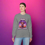Halloween mini dachshund sweatshirt featuring Roxy Roo in a witch hat. Cozy playful plus size friendly. Available 9