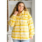 Pieces like our Hard To Miss Shacket In Mustard are hard to come by so make sure snag it while you can! Made