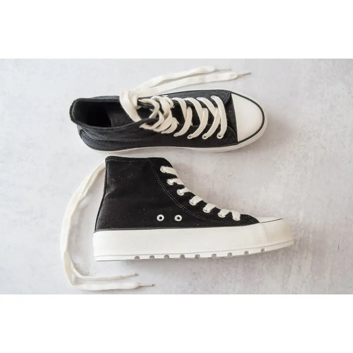 Hunky Dory Black Velvet Sneakers – Sweet Roo Bou LLC