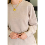 Wrap yourself in cozy vibes with our Iced Mocha Pullover! This plus size friendly stretchy fleece top features drop