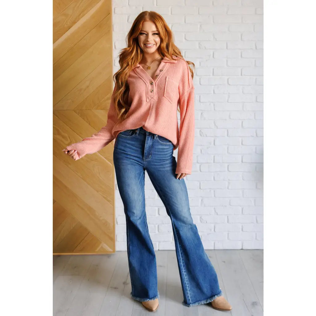 Our If You Want Forever Ribbed Knit Pullover is the perfect mix of comfort and relaxed fashion. With details like drop