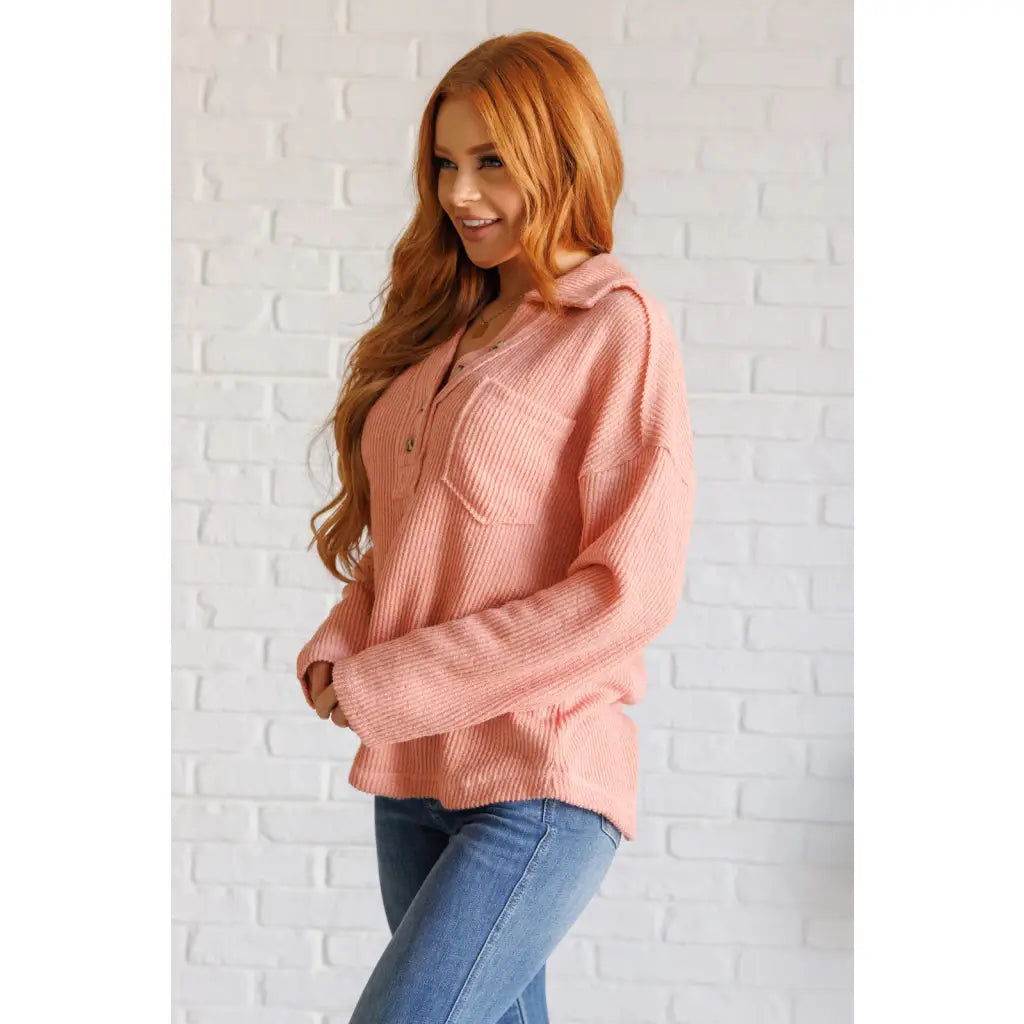 Our If You Want Forever Ribbed Knit Pullover is the perfect mix of comfort and relaxed fashion. With details like drop