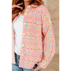 Put a geometric spin on your casual wardrobe with our Imagine When Corduroy Button Down shirt. This wearable work