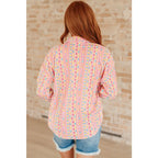 Put a geometric spin on your casual wardrobe with our Imagine When Corduroy Button Down shirt. This wearable work