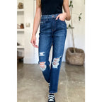 Our It’s Heavy Distressed Rigid Magic Judy Blue Jeans are crafted from durable denim with a hint of magic! These jeans