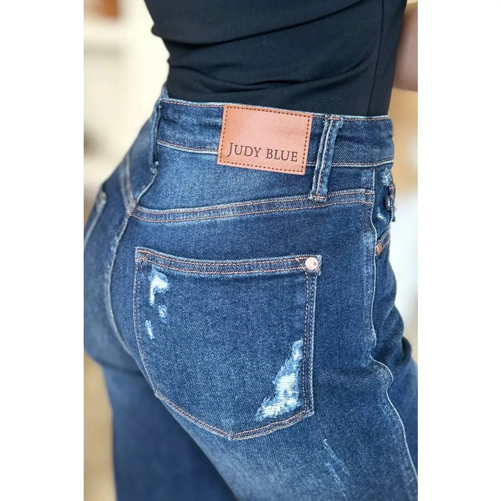 Our It’s Heavy Distressed Rigid Magic Judy Blue Jeans are crafted from durable denim with a hint of magic! These jeans