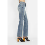 Judy Blue Tummy Control Bootcut Jeans flatter all shapes including curvy and plus sizes with embroidered pockets
