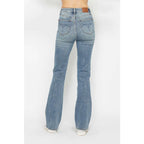 Judy Blue Tummy Control Bootcut Jeans flatter all shapes including curvy and plus sizes with embroidered pockets