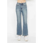 Judy Blue Tummy Control Bootcut Jeans flatter all shapes including curvy and plus sizes with embroidered pockets