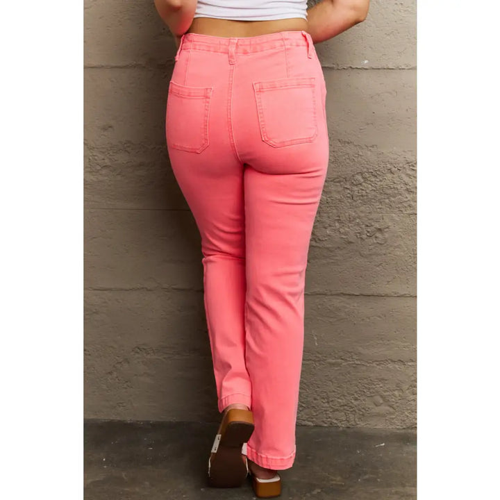 Kenya Twill Accent Coral RISEN Jeans