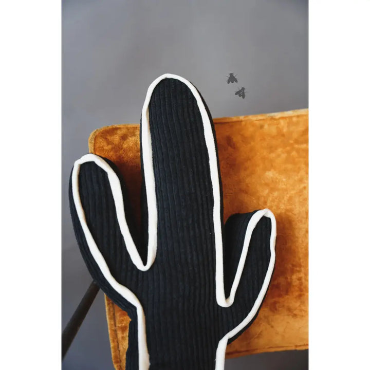 Kick A Cactus Corduroy Throw Pillow - CACTUS SHAPED PILLOW