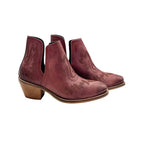 Our Kickin’ Booties in Burgundy are perfection! From the genuine leather construction with intricate western inspired