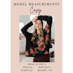 Cozy leopard print pullover in stretch knit. A bold soft sweater for plus size and standard fits. Perfect casual