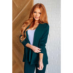Effortlessly conquer any business occasion in our Magic 3/4 Sleeve Blazer. Made from a comfortable ponte knit material