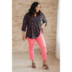 Our Magic Ankle Crop Skinny Pants feature a high rise slim fit in ponte knit. The stretchy pull-on design elastic