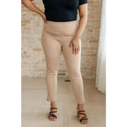 Our Magic Ankle Crop Skinny Pants feature a high rise slim fit in ponte knit. The stretchy pull-on design elastic