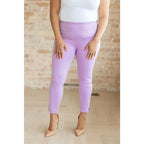 Our Magic Ankle Crop Skinny Pants feature a high rise slim fit in ponte knit. The stretchy pull-on design elastic