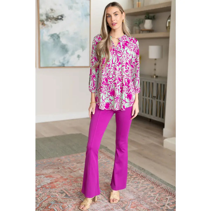 Magic Flare Pants in Eleven Colors - Spring Magenta / Small