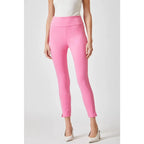 Our Magic Skinny Pants feature a high rise slim fit in ponte knit for flattering silhouette. The stretchy pull-on