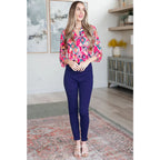 Our Magic Skinny Pants feature a high rise slim fit in ponte knit for flattering silhouette. The stretchy pull-on