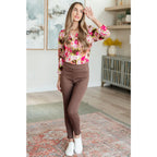 Our Magic Skinny Pants feature a high rise slim fit in ponte knit for flattering silhouette. The stretchy pull-on