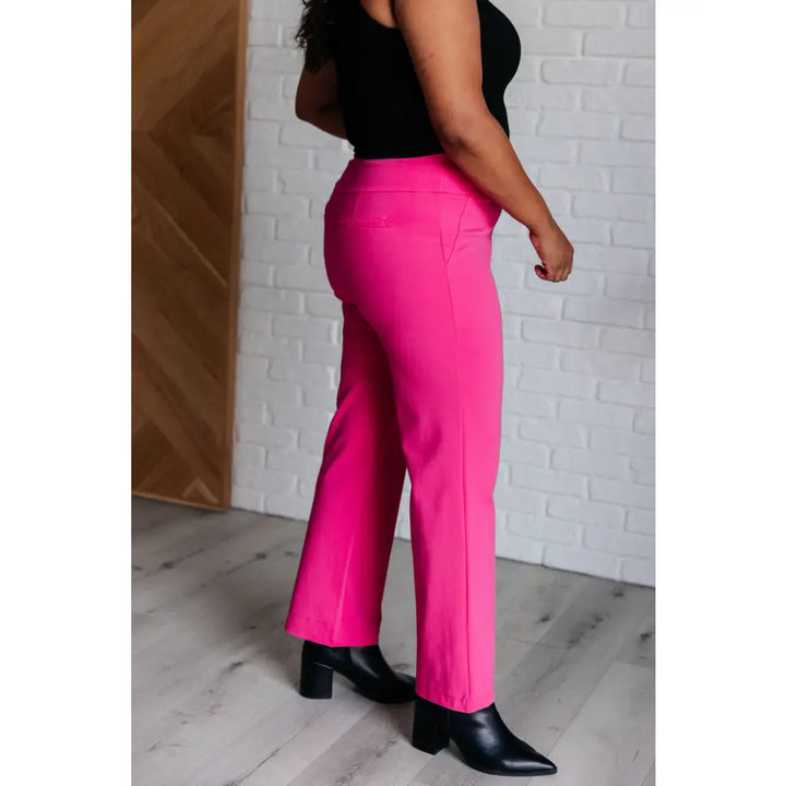 Magic Straight Pants in Hot Pink - Bottoms