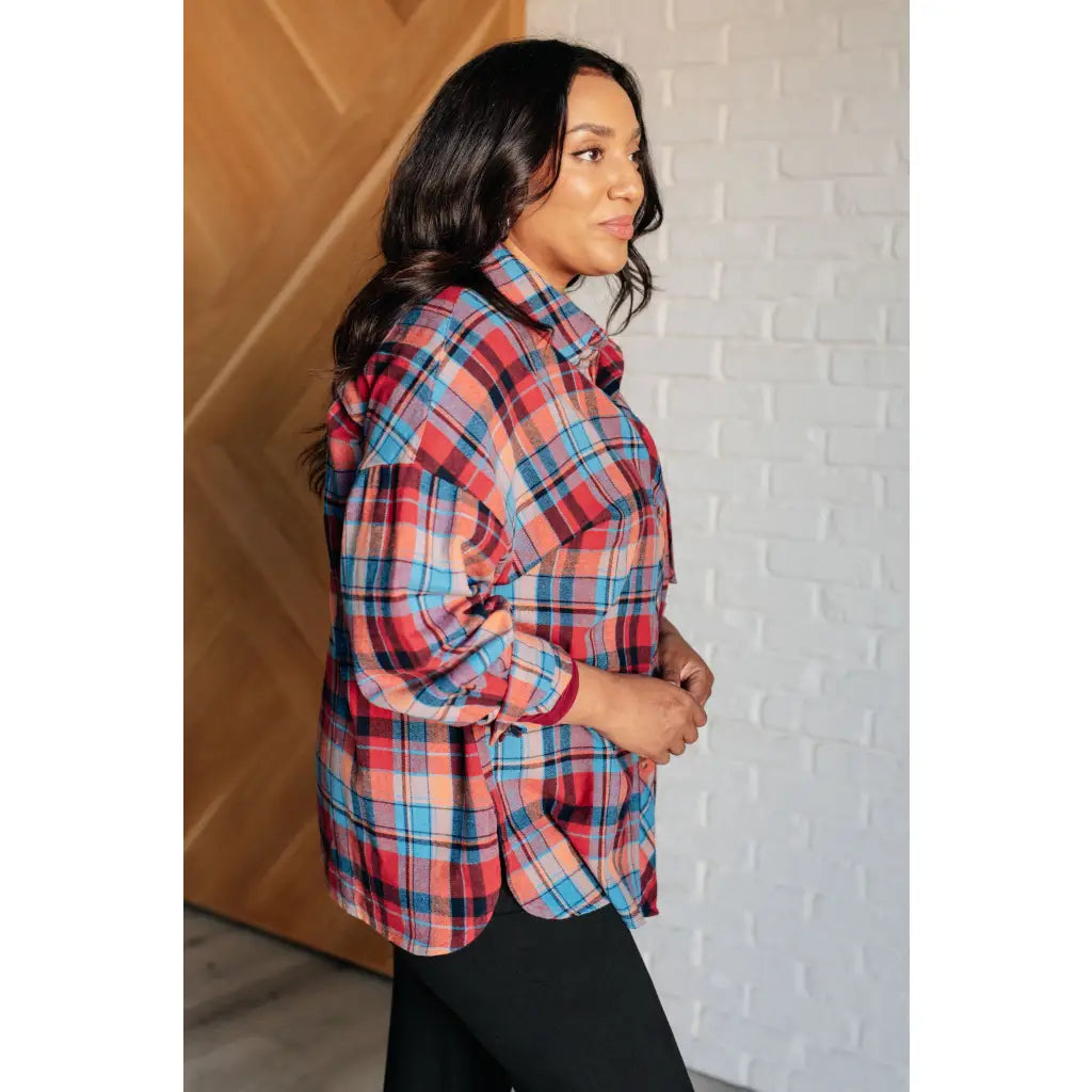 Makes Sense Plaid Button Up