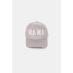 Stay stylish with the MAMA Chenille Patch Baseball Cap featuring a cozy chenille patch and adjustable fit. Perfect