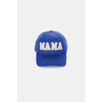 Stay stylish with the MAMA Chenille Patch Baseball Cap featuring a cozy chenille patch and adjustable fit. Perfect