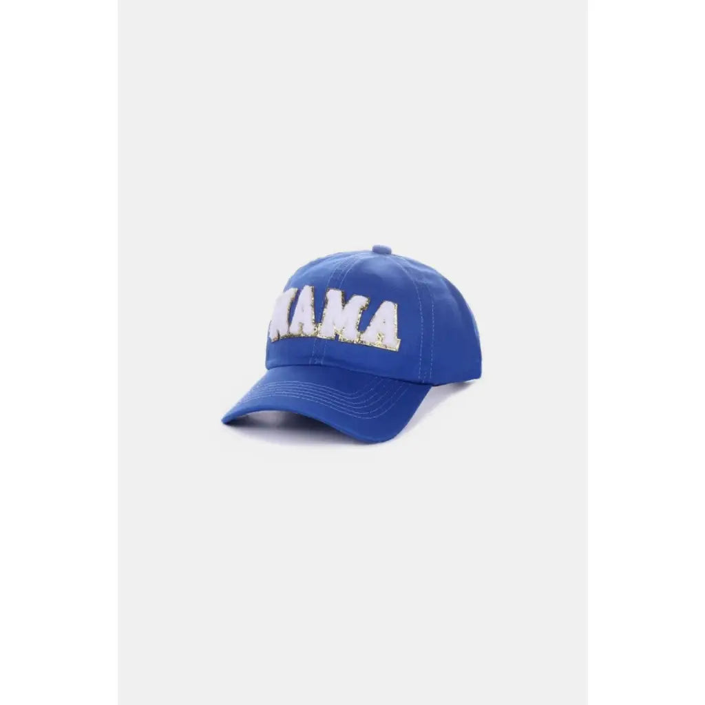 Stay stylish with the MAMA Chenille Patch Baseball Cap featuring a cozy chenille patch and adjustable fit. Perfect