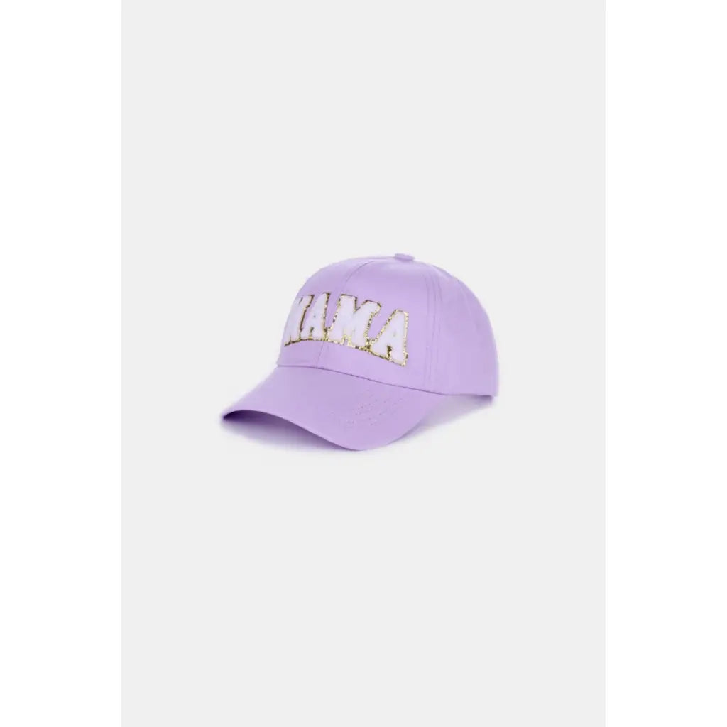 Stay stylish with the MAMA Chenille Patch Baseball Cap featuring a cozy chenille patch and adjustable fit. Perfect