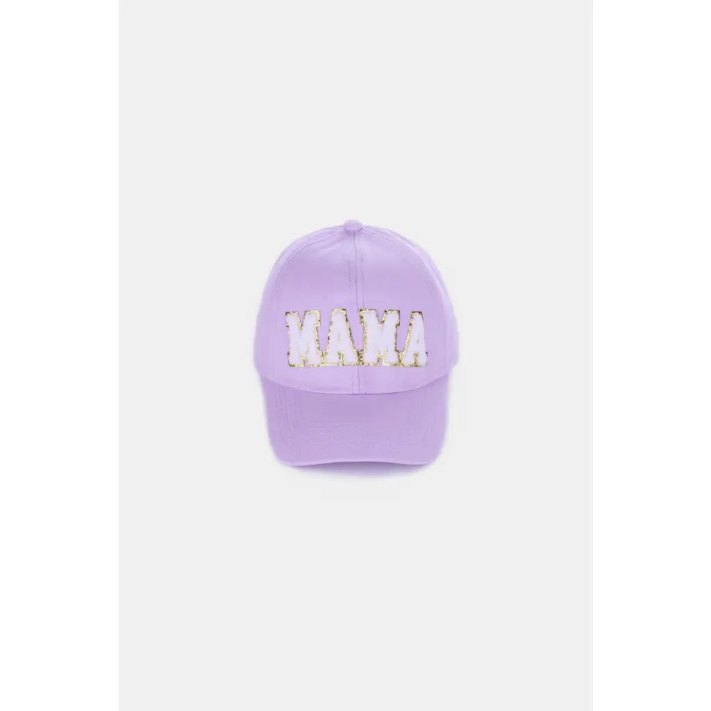 Stay stylish with the MAMA Chenille Patch Baseball Cap featuring a cozy chenille patch and adjustable fit. Perfect