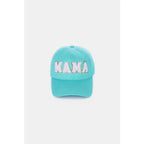 Stay stylish with the MAMA Chenille Patch Baseball Cap featuring a cozy chenille patch and adjustable fit. Perfect