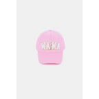 Stay stylish with the MAMA Chenille Patch Baseball Cap featuring a cozy chenille patch and adjustable fit. Perfect