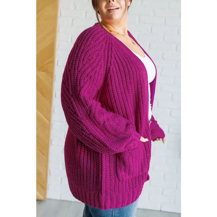 Maybe Monday Cardigan in Berry - Layers