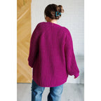 Stay cozy in our Maybe Monday Cardigan! This super soft sweater knit cardigan features an open front pockets a slouchy