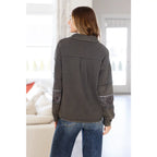 Elevate your casual wardrobe with our Moonstone Mineral Wash Pullover! Made from soft charcoal grey french terry fabric