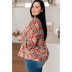 Neutral Floral Delight Blouse