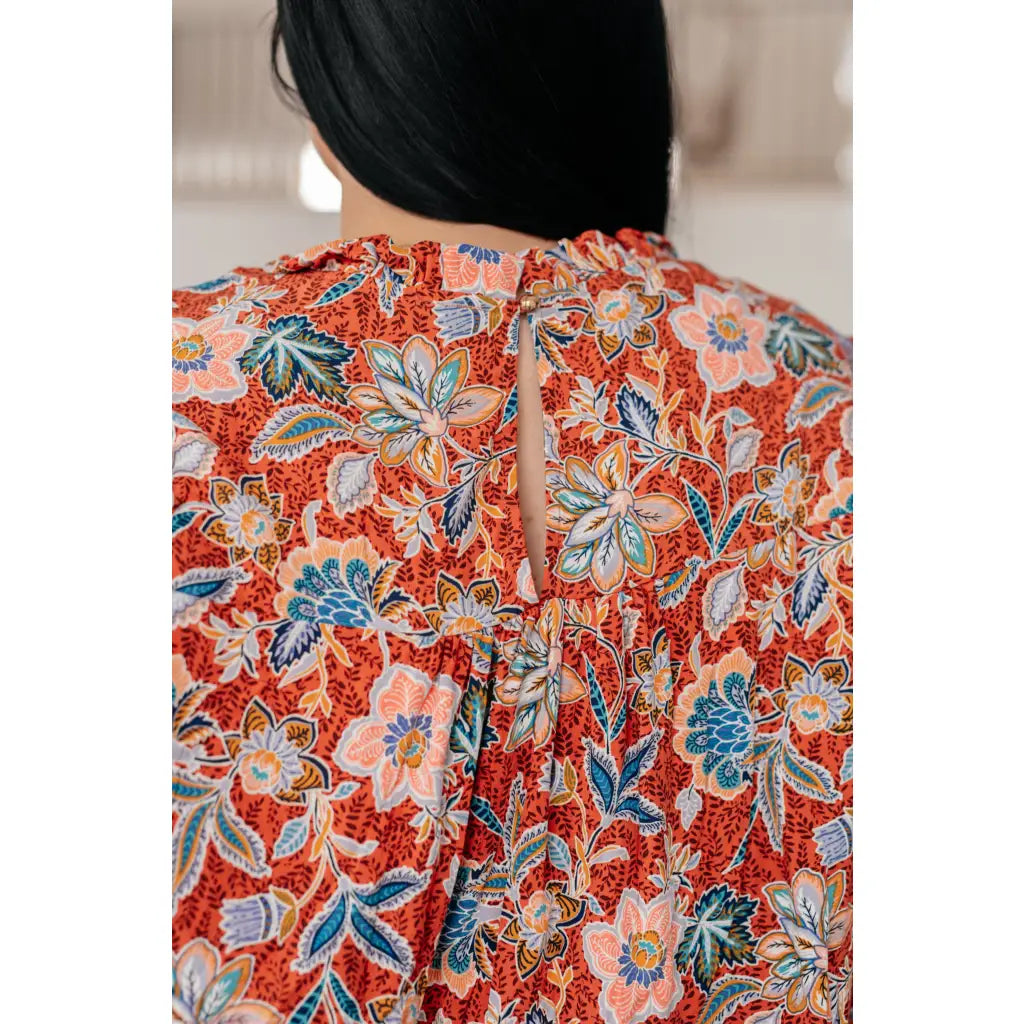 Neutral Floral Delight Blouse