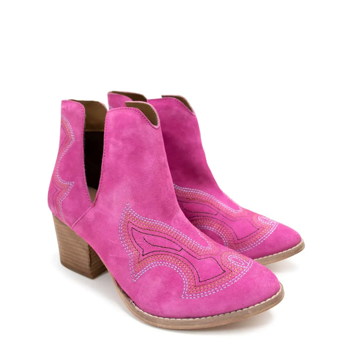 Next Journey Ankle Booties in Magenta - Shoes