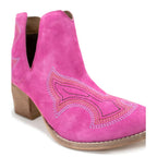 Our Next Journey Ankle Booties in Magenta are sure to take you anywhere life hence the name! They showcase a beautiful