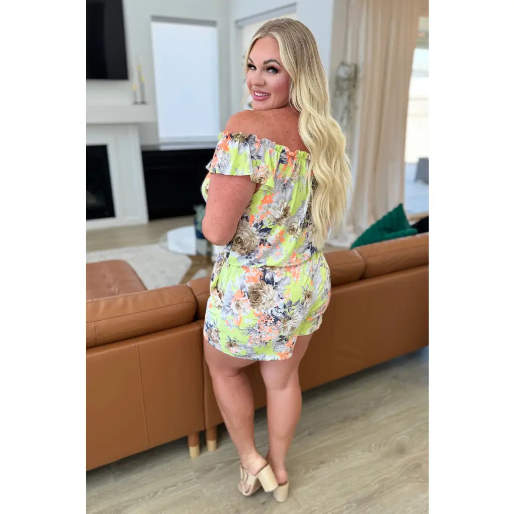 We found another perfect romper with our Off Shoulder Romper in Pink Leopard! This unique piece features a lightweight