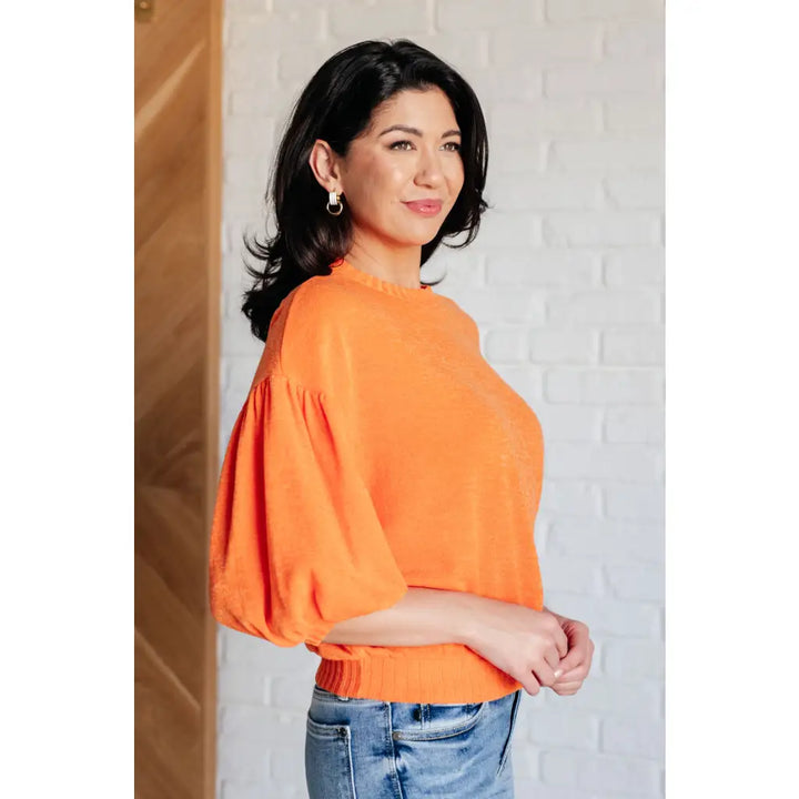 Oh So Aware Orange Sweater – Cozy Confident and Bold - Tops