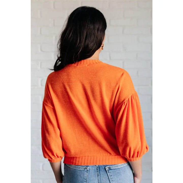 Oh So Aware Orange Sweater – Cozy Confident and Bold - Tops