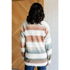 Fall in love with our Ombre Feelings Striped Cardigan! Made from a soft and cozy brushed sweater knit it features deep