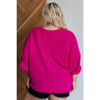 Wrap yourself in comfort with our Pink Thoughts Chenille Top. Featuring a cozy chenille knit round neckline drop