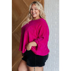 Wrap yourself in comfort with our Pink Thoughts Chenille Top. Featuring a cozy chenille knit round neckline drop